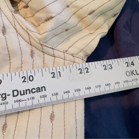 Alfred Dunner Long Sleeve Quilted Open Front Jacket Women Brown Beige Tan Sz 14 - Picture 5 of 6